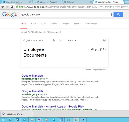 translate the text to Arabic